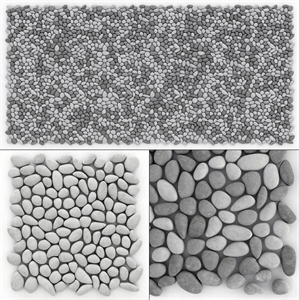Panel pebble smooth Tile Bathroom n2  Pebble panel for bathroom n2